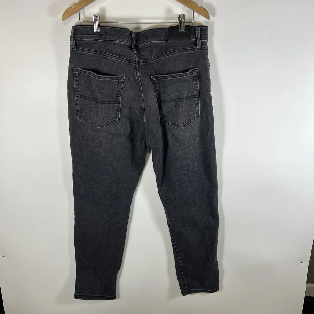 Lucky Brand Jeans Mens 34x30 412 Athletic Slim Black Stretch‎ Denim Preppy